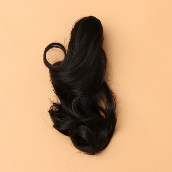 GOOHOCHY Wig Ponytail Ponytail Hair Piece 1Pack Black 30x5x4cm High Temperature Fiber