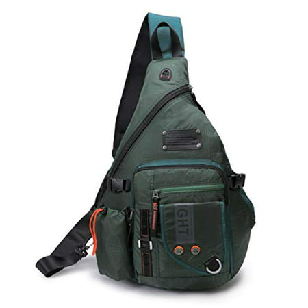 DDDH Large Sling Bags Crossbody Backpack 14.1-Inch Chest Daypack Travel Bag Book Bag for Men ...