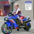 thumbnail image 2 of Werseon Kids Motorcycle, Ride on Motorcycle Toys Electric Motorcycle with LED Lights, 12V Motorcycle for 3-6 Year Kids, Blue, 2 of 15