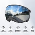 thumbnail image 3 of Gafas para Perro NAMSAN para Perros Grandes, Gafas de Sol Anti-UV Plateadas, 3 of 6