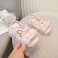 thumbnail image 2 of Sandalias para Niños Niñas de Moda Plana Y Suave con Dedos Abiertos Y Luces para Niñas en Chinos Y Grandes Tamaños Sandalias Planas con Correas de Tobillo, 2 of 9