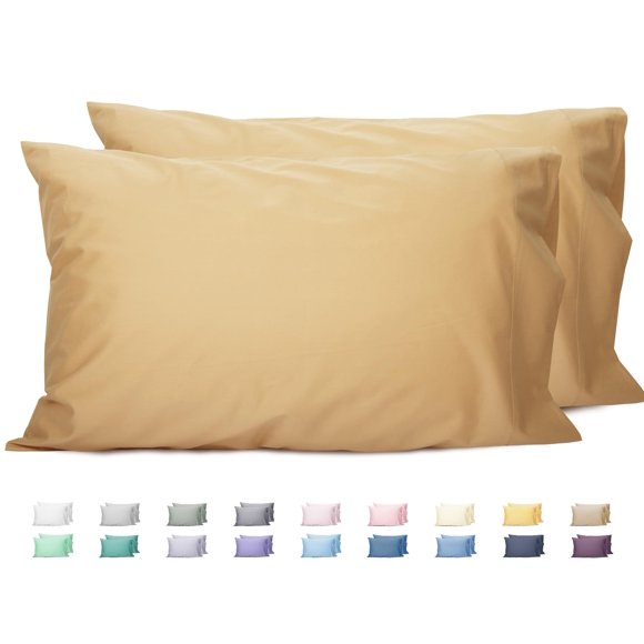 Juego de fundas de almohada con diseño de girasol, 100% algodón, tamaño queen (50 x 75 cm)
