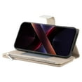 thumbnail image 3 of Funda cartera GANGXUN para Xiaomi Poco X7 Pro , cuero PU con tarjetero, cremallera, correa de mano, soporte y protección 531°, 3 of 6