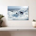 thumbnail image 2 of Elephant Stock Flying Luxury Private Jet Wall Art - Horizontal Canvas Wall Art - Living Room Wall Decor - Transportation Canvas - Silver And Gray Decor - 12" x 8", 2 of 8
