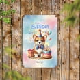 thumbnail image 2 of Happy Birthday Cute Puppy Corgi with Cake Gifts Party Hat Vertical Metal Aluminum Sign Welsh Corgi Dog Lover Gifts Idea Wall Art Home Decor - 00029, 2 of 5