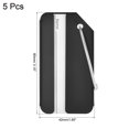 thumbnail image 2 of Uxcell 3.15"x1.65" Aluminium Luggage Tag Identifier Card Holder for Travel Black 5Pack, 2 of 6
