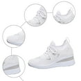 thumbnail image 6 of Willtoo Rhinestone Sneakers for Women 2025,Women's Rhinestone Mesh Slip-On Walking Shoes Fashion Breathable Spakle Glitter Sneaker Orthopedic Wedge Lightweight Shoes Sparkly Bling Loafer White, 6 of 6