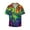 Pride Rainbow, variant on offers the Red Black Houndstooth for Men's Casual Short-sleeved Shirt, a button-up collared shirt with a pocket, perfect for beach vacations and yacht travel in the 4X-Large size.