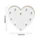 thumbnail image 3 of Lámpara de luz nocturna en forma de corazón | Luz ambiental LED decorativa de corazón para decoración romántica, propuestas, día de San Valentín | Funciona con batería | Rojo o Blanco | 17x16x2cm, 3 of 9