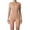 Khaki, variant on Ribbed Rompers for Women Scoop Neck Short Sleeve Fitness Summer Outfits Seamless Stretchy Workout Gym Yoga Rompers Coffee M