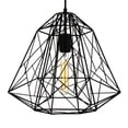 thumbnail image 4 of CWI Lighting Bagheera 1 Light Down Contemporary Metal Pendant in Black, 4 of 6
