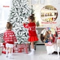 thumbnail image 2 of Gymax 7.5ft Snow Flocked Hinged Artificial Christmas Tree Unlit Holiday Decor, 2 of 9