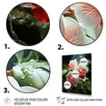 thumbnail image 3 of Designart "Elegant Orchids in Coral & White" Floral Canvas Wall Art - Traditional Coral Orchids Entryway Wall Art Print, 3 of 6