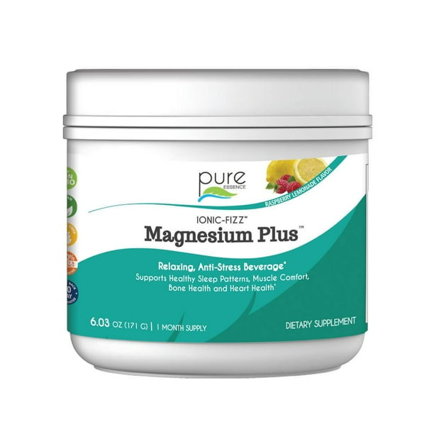 Ionic Fizz Magnesium Plus Supplement with Zinc, Potassium, and 12
