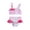 M156 Pink, variant on Tfken Girls Swimwear For Summer 2 Pieces Print Sleeveless Spaghetti Strap Vest With Ruffles Bikini Bottom Set Swimsuit Beach Toddler Soft Bathing Suit Pink Size 5-6 Years