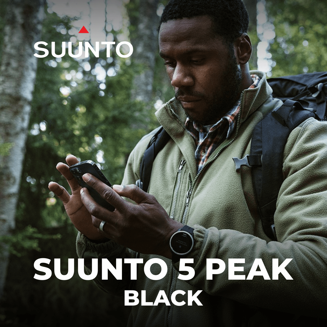 Suunto 5 Peak Watches, Black, One Size 