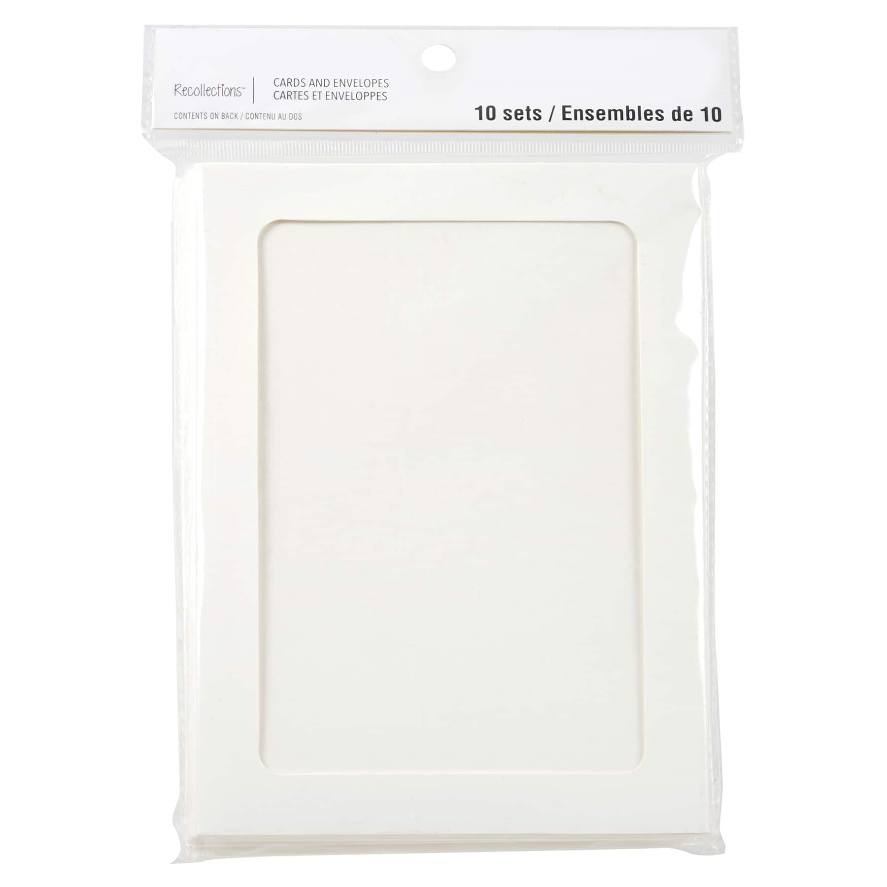 MICHAELS Bulk 12 Packs 10 ct. (120 total) 5" x 7" Ivory Frame Cards