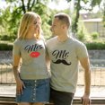 thumbnail image 2 of Colevkie Mr&Mrs Couple T shirt for Husband Wife His & Her Shirt Men Women Graphic Tee Valentine Anniversary Gift 1 Piece(Grey-MR,L), 2 of 7