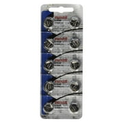 10-Pack LR44 Maxell Alkaline Button Batteries