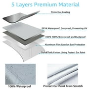 OTOEZ Heavy Duty Waterproof Full Car Cover All Weather Protection Outdoor Indoor Use UV Dustproof for Auto SUV Sedan