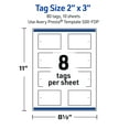 thumbnail image 6 of Avery Tags, 2" x 3", Gold-Green Border, Matte, 80ct, 6 of 11