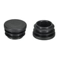 thumbnail image 1 of Tapa de extremo de tubo redonda negra de PE de 0.87" para muebles de acero, cubiertas de tubo, inserto de 50 piezas, 1 of 3