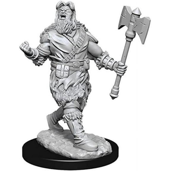 WizKids WZK90224 D&D Nolzurs Marvelous Unpainted Human Barbarian Male W14 Miniature
