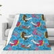 thumbnail image 1 of Balery Sharks Summer Manta de Felpa Suave y Acogedora – Cobija de Franela Aterciopelada para Cama, Lavable y Cálida para Sofá, Mascotas, Transpirable-80"x60", 1 of 7