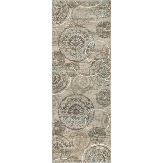 Well Woven Zelda Fl Blue Beige Pinwheel Area Rug Com