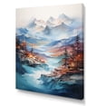 thumbnail image 2 of Designart "Bold And Majestic Blue Mountain" Abstract Impressionism Canvas Wall Art, 2 of 7