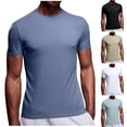 thumbnail image 1 of FRSASU Men's Short Sleeve T-Shirt Quick Dry Rash Guard Athletic Running T Shirts UV Sun Protection Swim Water Shirt White, 1 of 6