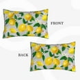 thumbnail image 4 of Bingfone Lemon1 Standard Size Pillowcase, Long Staple Pure Cotton Envelope Closure Pillow Cover,14"X20", 4 of 9
