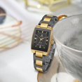 thumbnail image 5 of Square Watches for Women, Women's Wristwatches, Ladies Waterproof Stainless Steel Analog Small Dainty Gold Watch for Women, 5 of 7