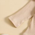 thumbnail image 6 of TOWED22 Baby Girl Jumpsuit Clothes 3pcs Sets Long Sleeve Crew Neck Cute Print Romper + Bow Pants Headband Fall Winter Outfits Set(White,6-9 M), 6 of 7