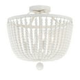 thumbnail image 2 of 4 Light Chandelier In Classic Style 16.5 Inches Wide By 18 Inches High-Matte White Finish-White Shade Color   -Traditional Installation Crystorama, 2 of 4