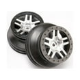 thumbnail image 2 of Traxxas 6872 - SCT Split-Spoke Beadlock Style Wheels Satin Chrome/Black, 2WD/4WD, 2 of 2