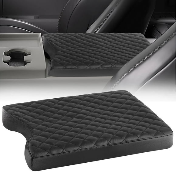 Center Console Cover, PU Leather Armrest Box Protector, Scratch-proof Middle Console Protective Pad, Arm Rest Box Cushion Compatible with 15-22 Ford F150 F250 F350 F450 F550, for Jump Seat Only