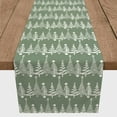 thumbnail image 3 of Creative Products Sage Christmas Tree Pattern 16 x 72 Cotton Twill Table Runner, 3 of 3