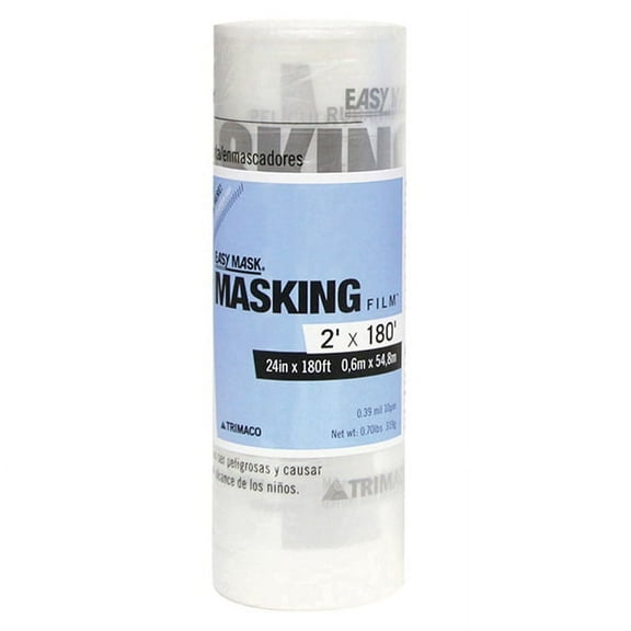 12-Pack of 24” x 180’ Trimaco 62480 Easy Mask .4-Mil Standard Grade Masking Film
