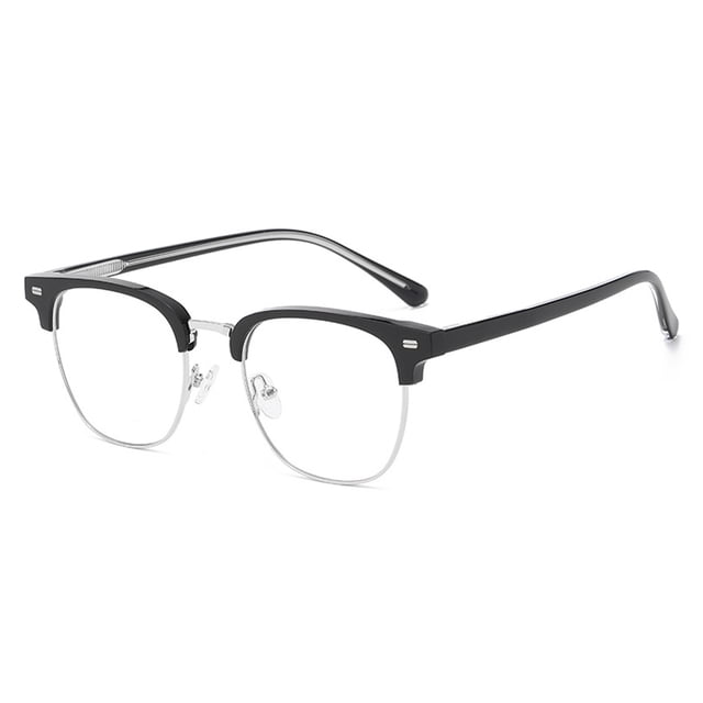Lunettes Anti-Lumière Bleue Rétro Carrées Anti-Ultraviolets pour Jeux d'Ordinateur