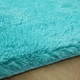 thumbnail image 3 of SAYFUT Rug Rectangle Oblong Shape Bedroom Fluffy Rugs Anti-Skid Shaggy Area Office Sitting Drawing Room Gateway Door Carpet Play Mat, 63'' x 90.5'', Blue, 3 of 5
