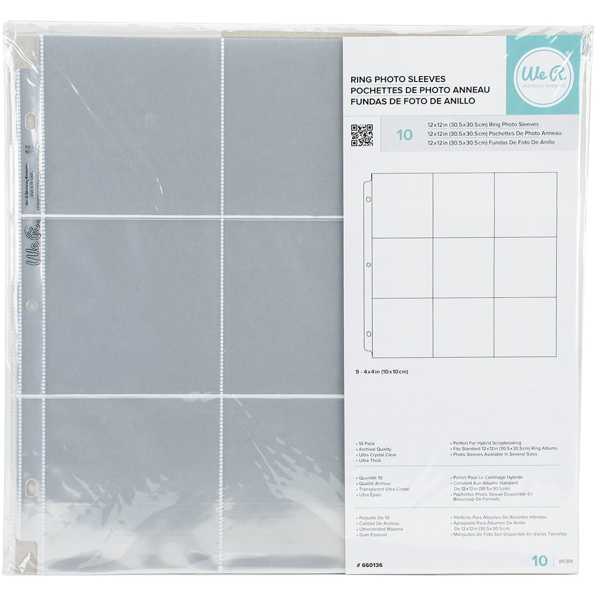 50 Pack 12x12 Scrapbook Page Protectors Heavyweight Protective Sleeves  Refill