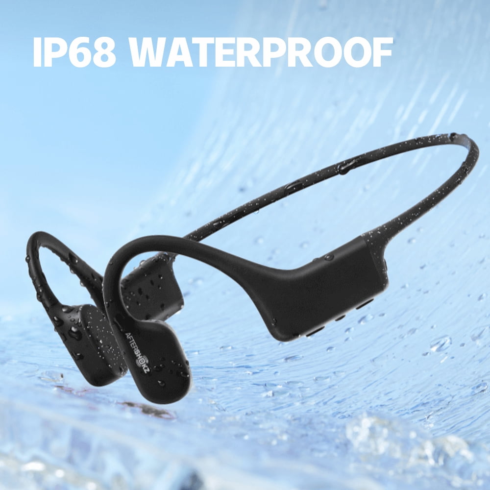 AfterShokz Xtrainerz Open-Ear Mp3 Swimming Headphones, Black