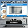 thumbnail image 5 of HPDMC Steel Platform Truck/Smooth Deck Platform Truck 2000lb Capacity Heavy Duty Industrial Push Cart 72" L x 36" W Large Flatbed Dolly with 6"x4" Wheels, 5 of 9