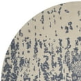 thumbnail image 4 of SAFAVIEH Restoration Vintage Dalton Floral Wool Area Rug, Ivory/Blue, 6' x 6' Round, 4 of 6