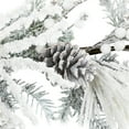 thumbnail image 6 of Northlight Flocked Pinecones and Berries Artificial Pine Christmas Garland - 6' x 8" - Unlit, 6 of 8