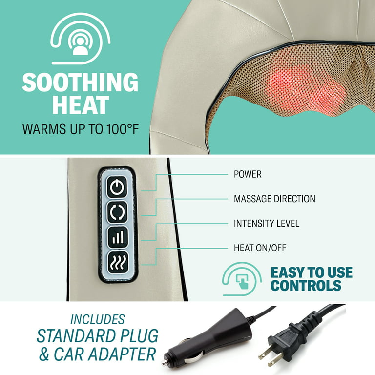 Back massager - Deep Tissue Massage with Heat for Back Pain Relief -  Donnerberg