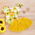 thumbnail image 3 of Maxcozy Toddler Baby Girl Birthday Outfits Romper Tutu Skirt Set, 3 of 10