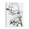 thumbnail image 1 of Cuadro decorativo - Flores de Cerezo Blanco y Negro, Alemi 60x80 Canvas Lab Blanco y negro, Botánica, Ilustraciones, Minimalista, Floral, Naturaleza, 1 of 2