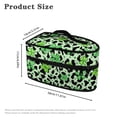 thumbnail image 6 of HELLHERO Portable Iron Storage Holder Clover Leopard Print Pattern Portable Garment Steamer Case for Handheld Garment Steamer, Bag Only, 6 of 6